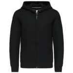 Kinder sweatvest met capuchon, black — productfoto 10