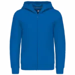 Kinder sweatvest met capuchon, light royal blue — productfoto 13