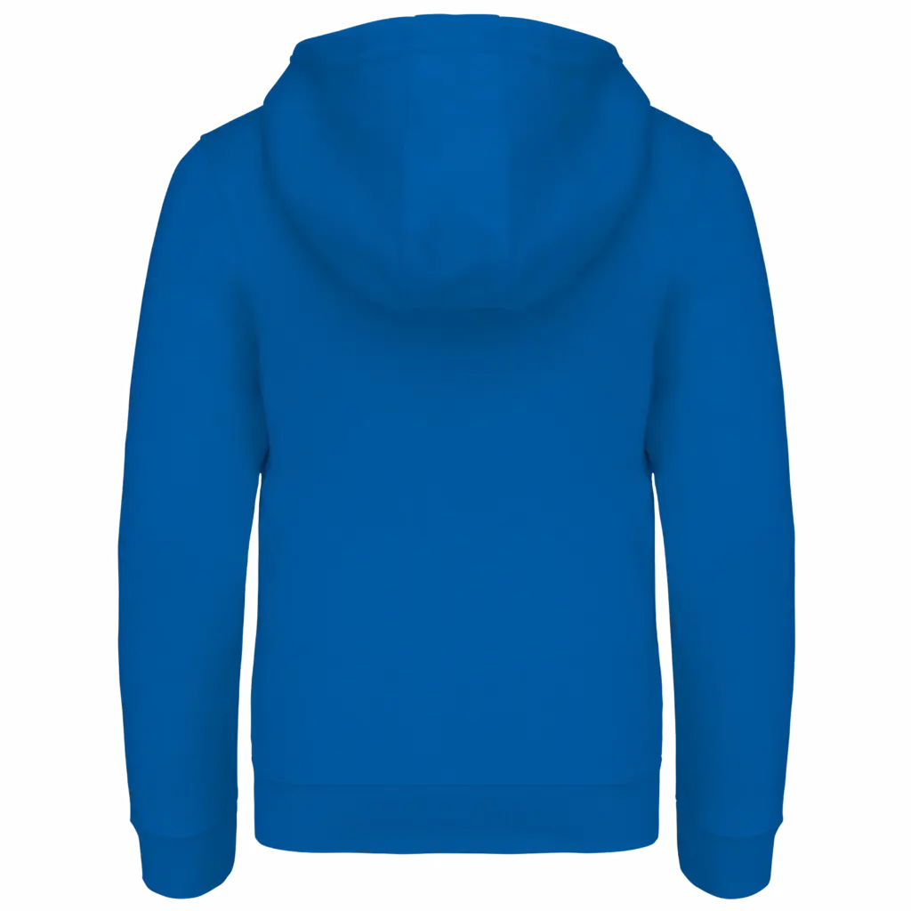 Kinder sweatvest met capuchon, light royal blue — productfoto 14