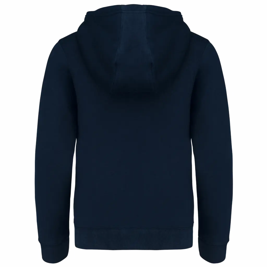 Kinder sweatvest met capuchon, navy — productfoto 17