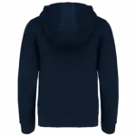 Kinder sweatvest met capuchon, navy — productfoto 17