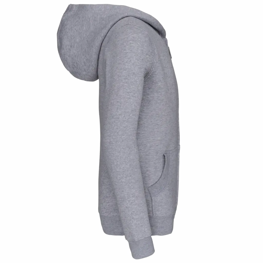 Kinder sweatvest met capuchon, oxford grey — productfoto 18
