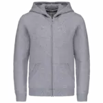 Kinder sweatvest met capuchon, oxford grey — productfoto 19