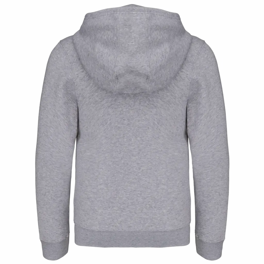 Kinder sweatvest met capuchon, oxford grey — productfoto 20