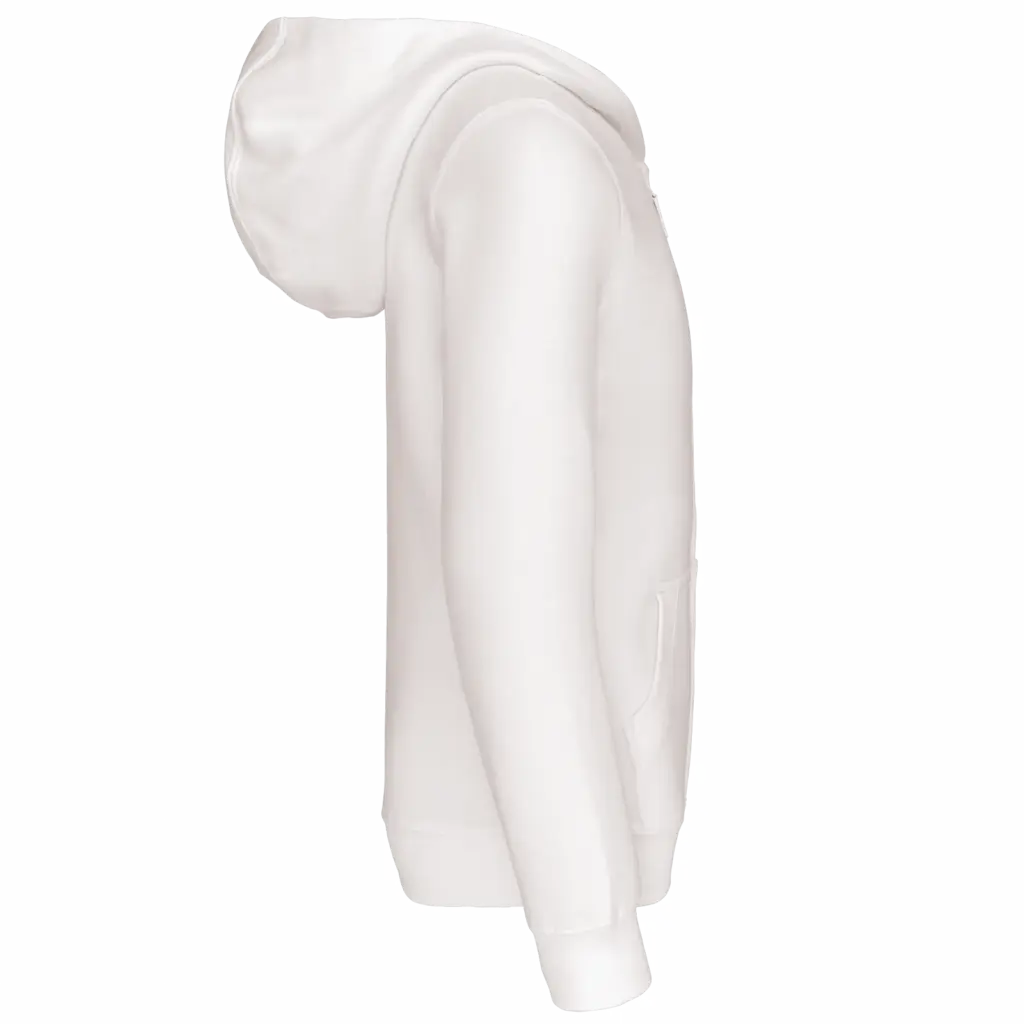 Kinder sweatvest met capuchon, white — productfoto 24
