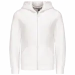 Kinder sweatvest met capuchon, white — productfoto 25