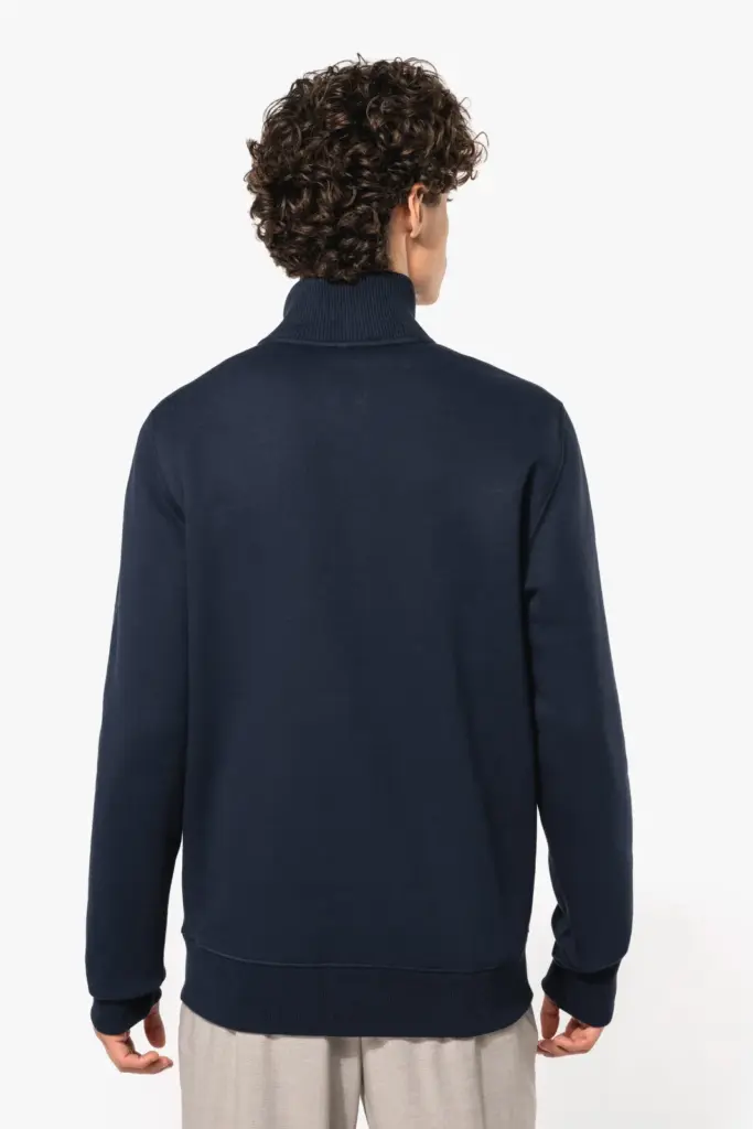 K456_2026 - Hidalgo-werbeartikel Herensweater met rits — productfoto 2