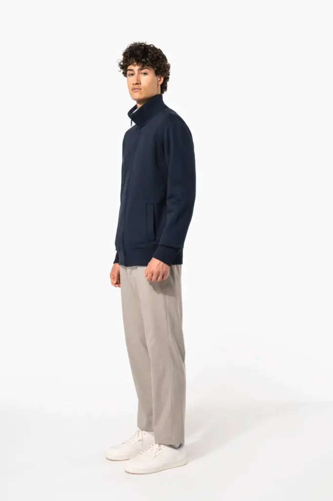 K456-7_2026 - Hidalgo-werbeartikel Herensweater met rits — productfoto 6