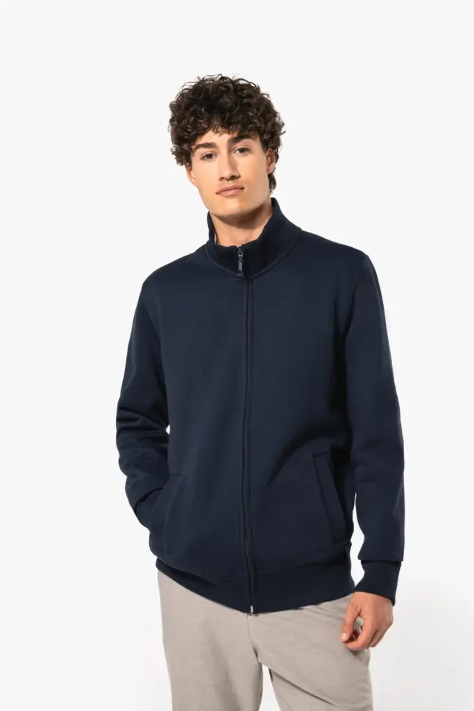 K456-8_2026 - Hidalgo-werbeartikel Herensweater met rits — productfoto 7