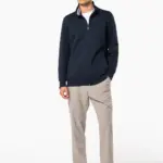 K456-5_2026 - Hidalgo-werbeartikel Herensweater met rits — productfoto 8
