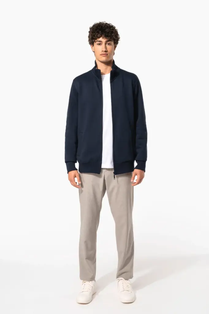 K456-9_2026 - Hidalgo-werbeartikel Herensweater met rits — productfoto 12