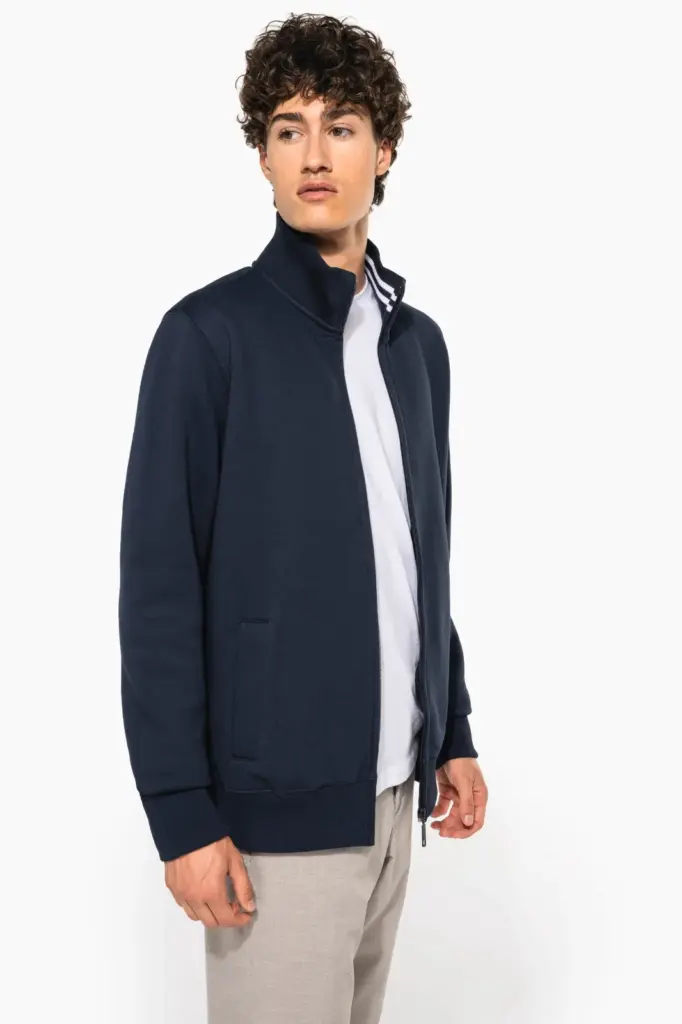 K456-10_2026 - Hidalgo-werbeartikel Herensweater met rits — productfoto 13