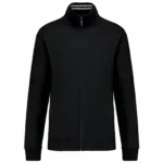 PS_K456_BLACK - Hidalgo-werbeartikel Herensweater met rits, black — productfoto 16