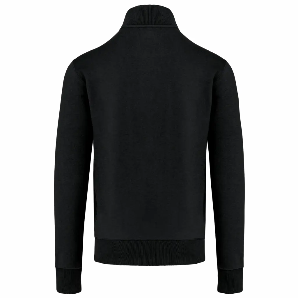 PS_K456-B_BLACK - Hidalgo-werbeartikel Herensweater met rits, black — productfoto 17