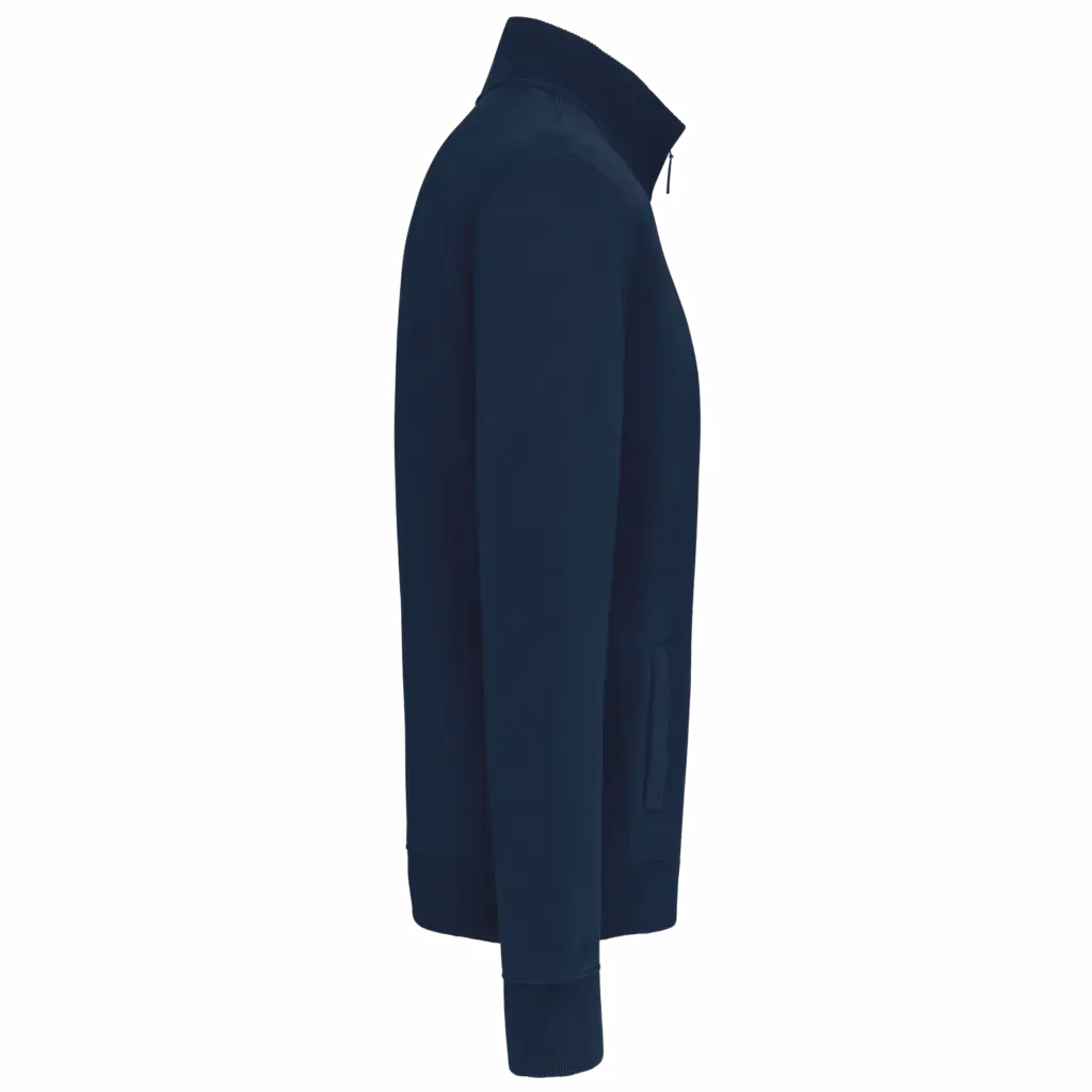 PS_K456-S_NAVY - Hidalgo-werbeartikel Herensweater met rits, navy — productfoto 18