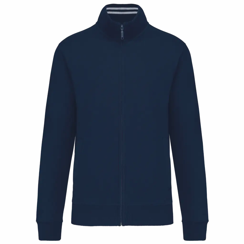 PS_K456_NAVY - Hidalgo-werbeartikel Herensweater met rits, navy — productfoto 19