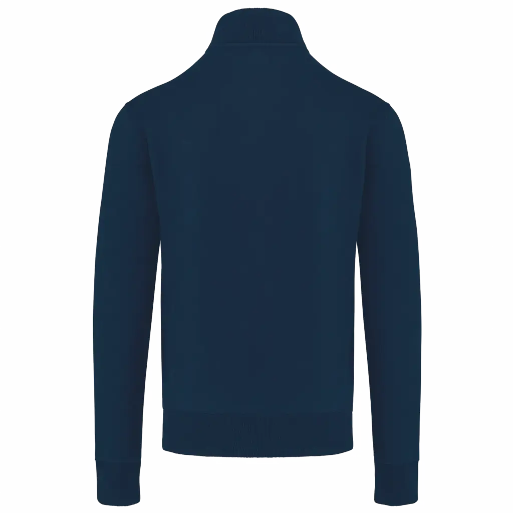PS_K456-B_NAVY - Hidalgo-werbeartikel Herensweater met rits, navy — productfoto 20