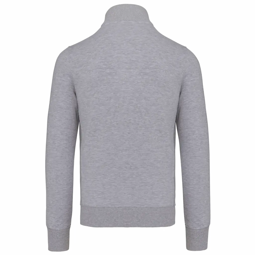 PS_K456-B_OXFORDGREY - Hidalgo-werbeartikel Herensweater met rits, oxford grey — productfoto 23