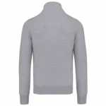 PS_K456-B_OXFORDGREY - Hidalgo-werbeartikel Herensweater met rits, oxford grey — productfoto 23