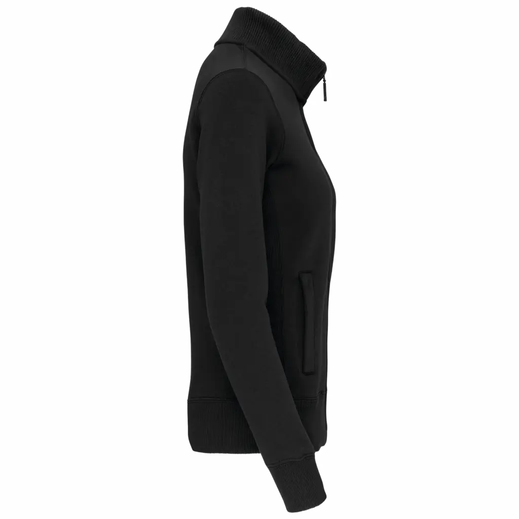 Damessweater met rits, black — productfoto 4
