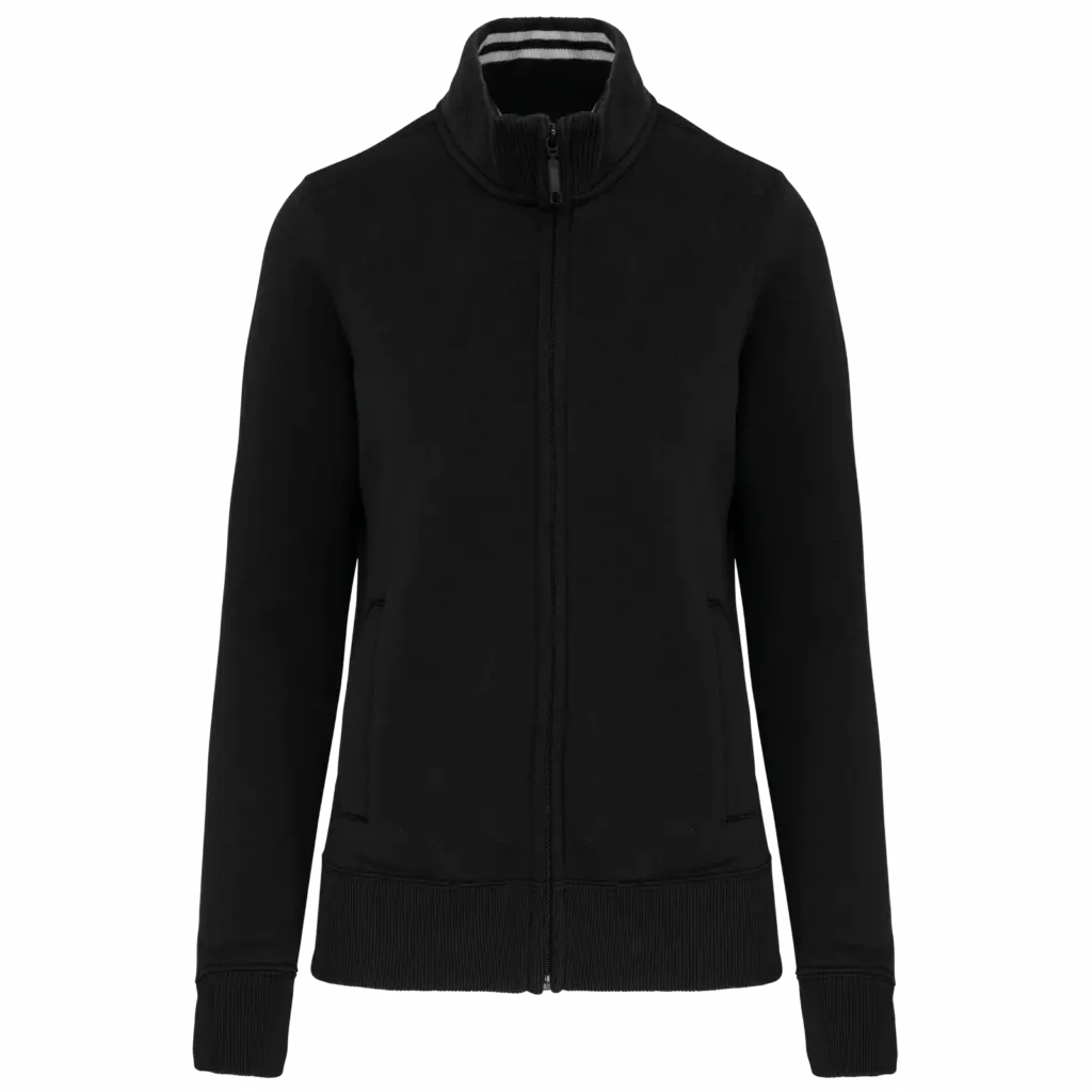 Damessweater met rits, black — productfoto 5