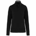 Damessweater met rits, black — productfoto 5