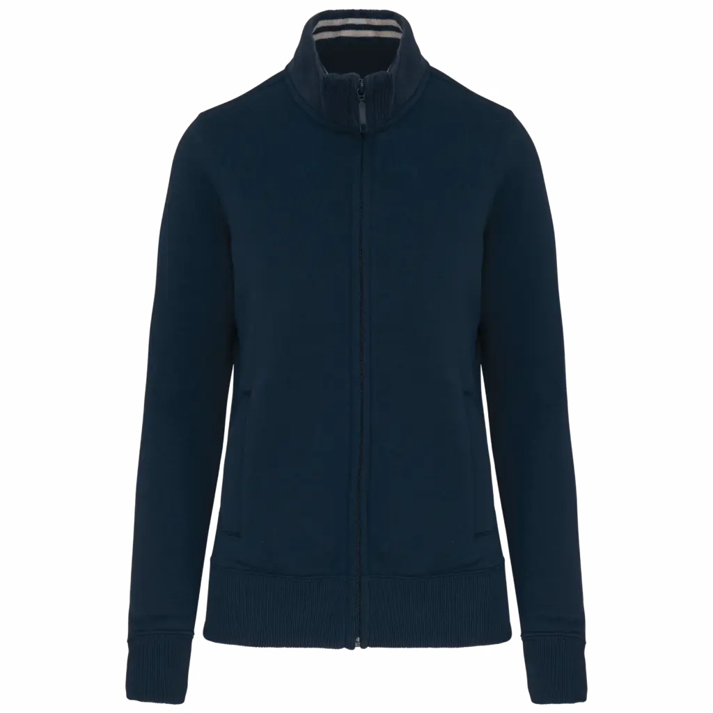 Damessweater met rits, navy — productfoto 8