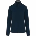 Damessweater met rits, navy — productfoto 8