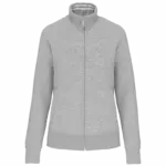 Damessweater met rits, oxford grey — productfoto 11