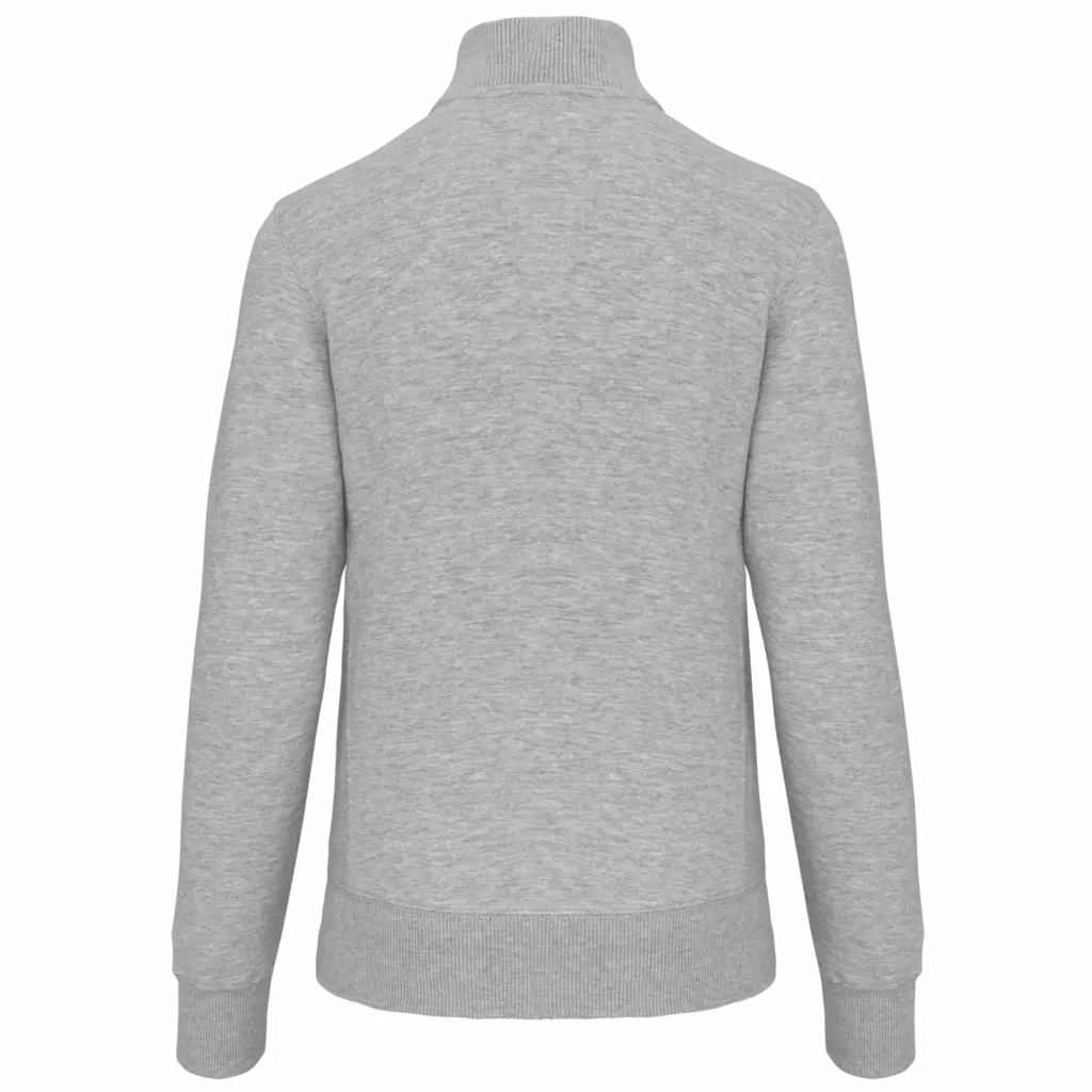 Damessweater met rits, oxford grey — productfoto 12