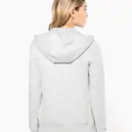 K464-11_2025 - Hidalgo Damessweater met rits en capuchon — productfoto 2