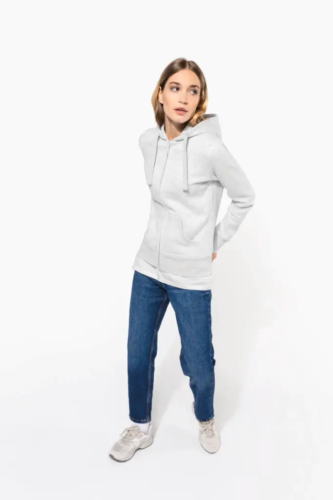 K464-14_2025 - Hidalgo Damessweater met rits en capuchon — productfoto 6
