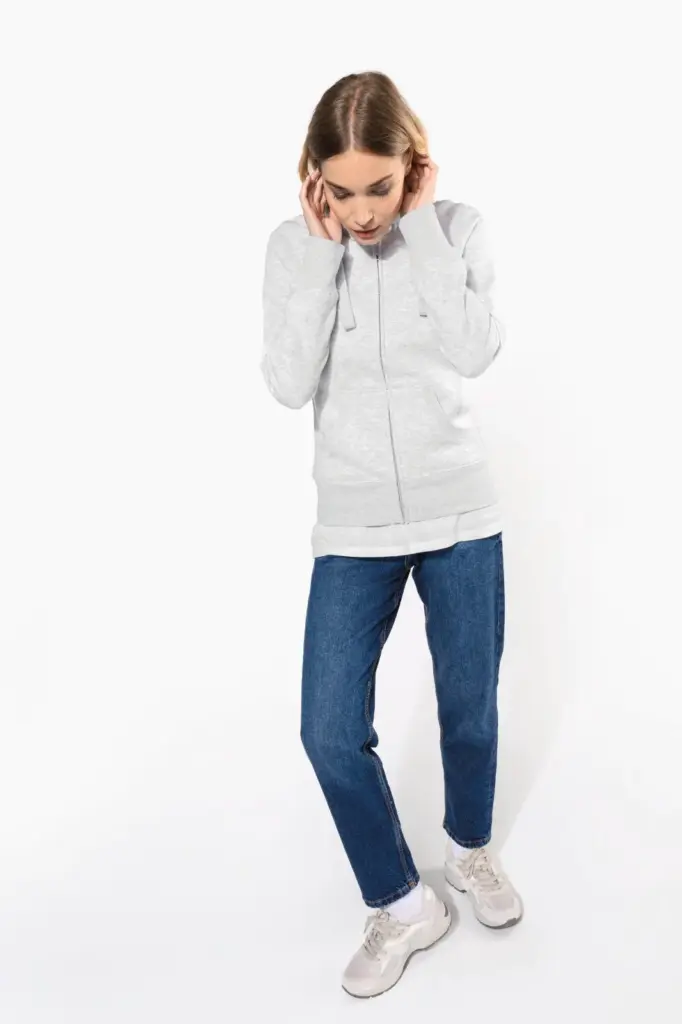 K464-13_2025 - Hidalgo Damessweater met rits en capuchon — productfoto 7