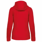 PS_K464-B_RED - Hidalgo Damessweater met rits en capuchon — productfoto 31