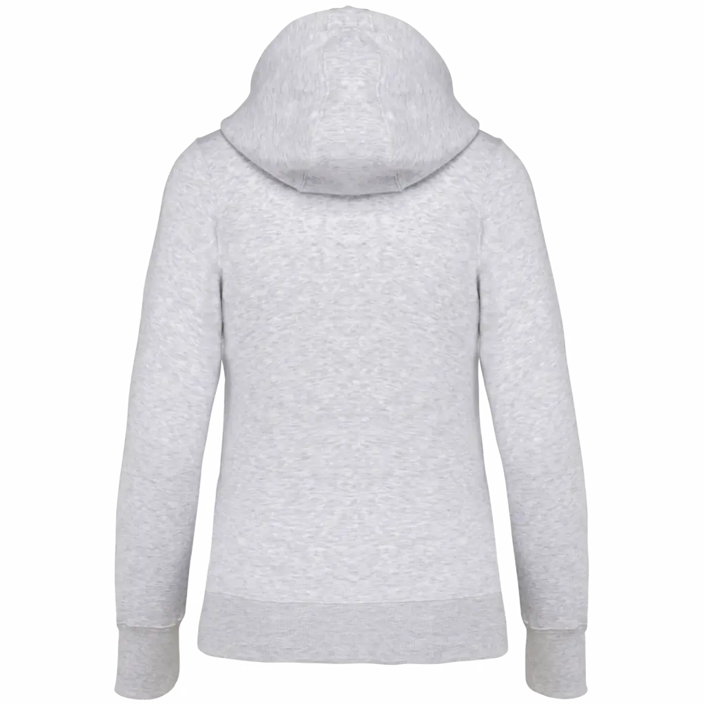 PS_K464-B_ASHHEATHER - Hidalgo Damessweater met rits en capuchon, ash heather — productfoto 10