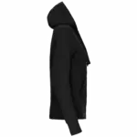 PS_K464-S_BLACK - Hidalgo Damessweater met rits en capuchon, black — productfoto 11