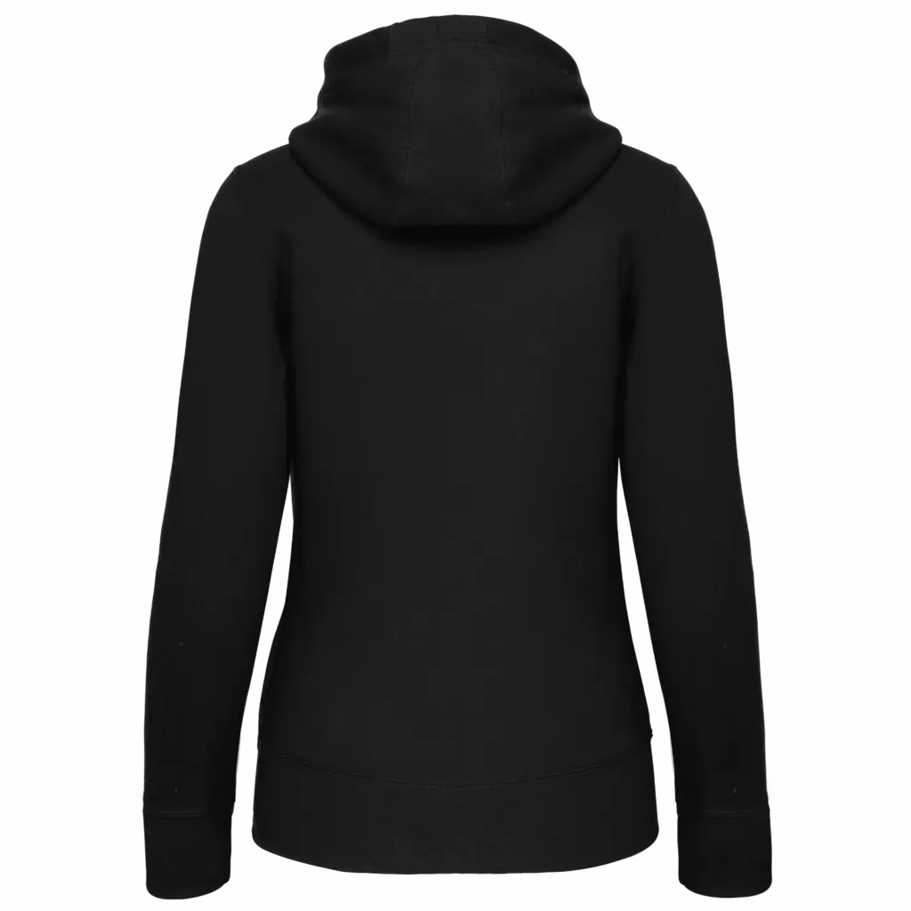 PS_K464-B_BLACK - Hidalgo Damessweater met rits en capuchon, black — productfoto 13