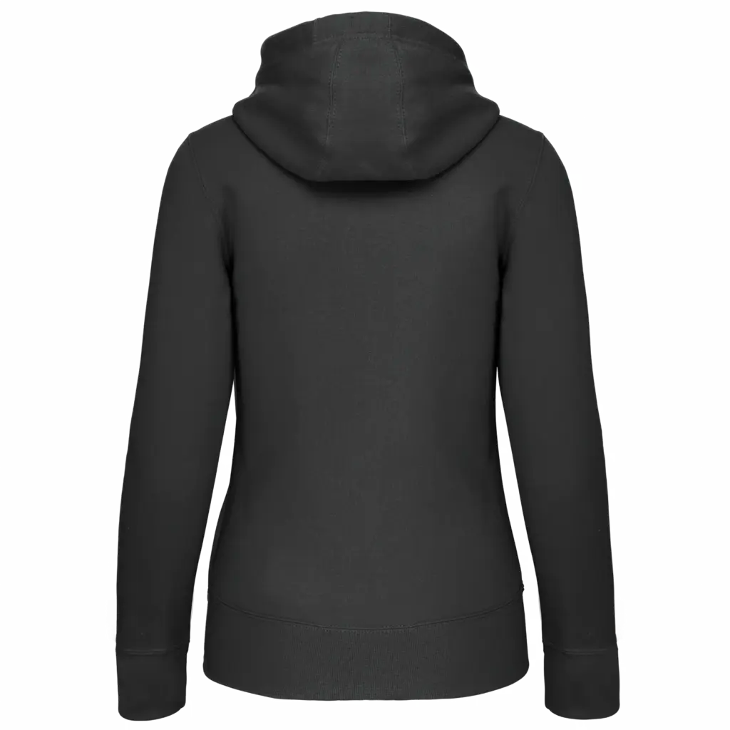 PS_K464-B_DARKGREY - Hidalgo Damessweater met rits en capuchon, dark grey — productfoto 16