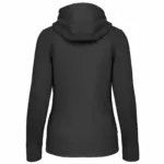 PS_K464-B_DARKGREY - Hidalgo Damessweater met rits en capuchon, dark grey — productfoto 16
