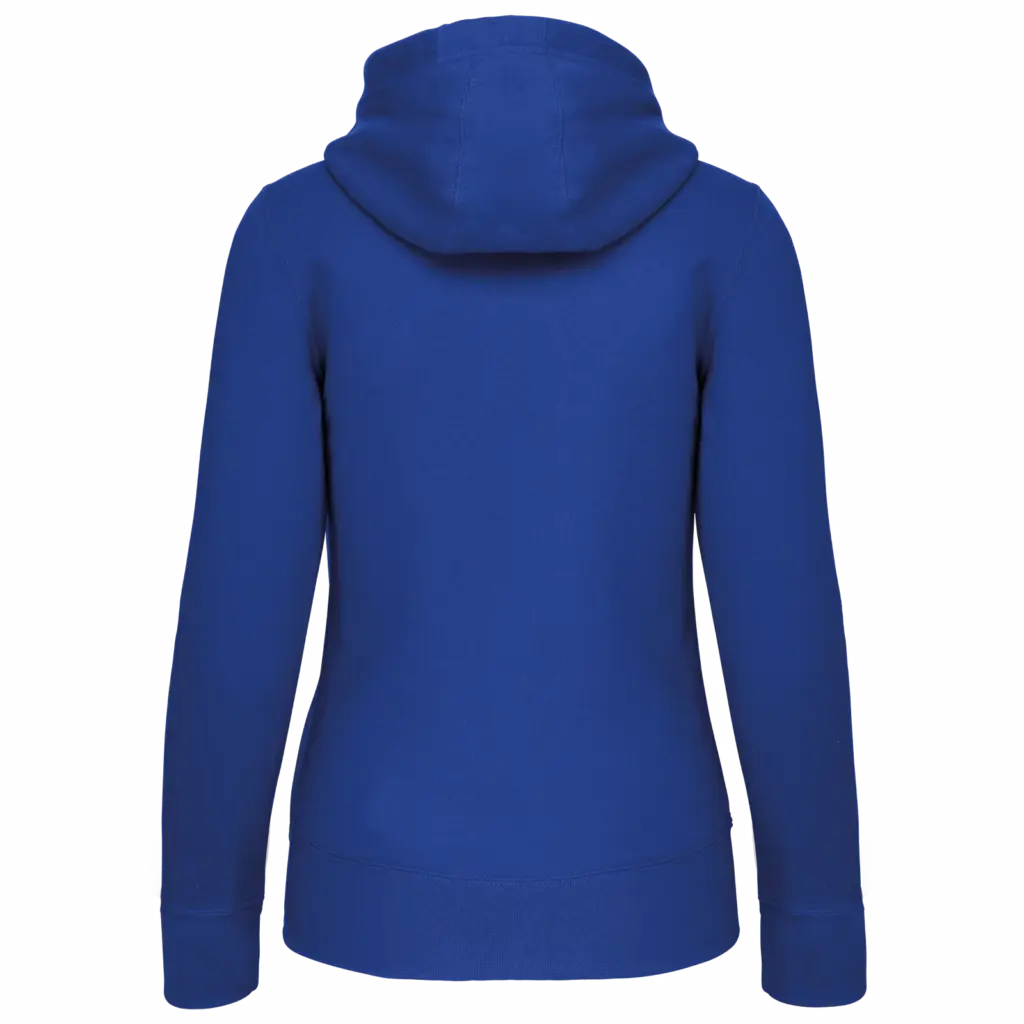 PS_K464-B_LIGHTROYALBLUE - Hidalgo Damessweater met rits en capuchon, light royal blue — productfoto 22