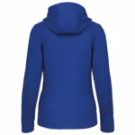 PS_K464-B_LIGHTROYALBLUE - Hidalgo Damessweater met rits en capuchon, light royal blue — productfoto 22