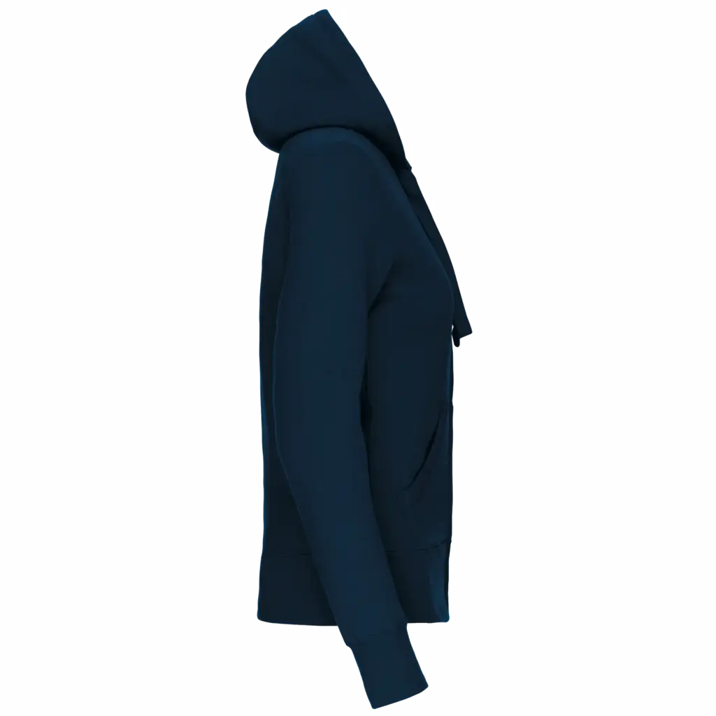 PS_K464-S_NAVY - Hidalgo Damessweater met rits en capuchon, navy — productfoto 23