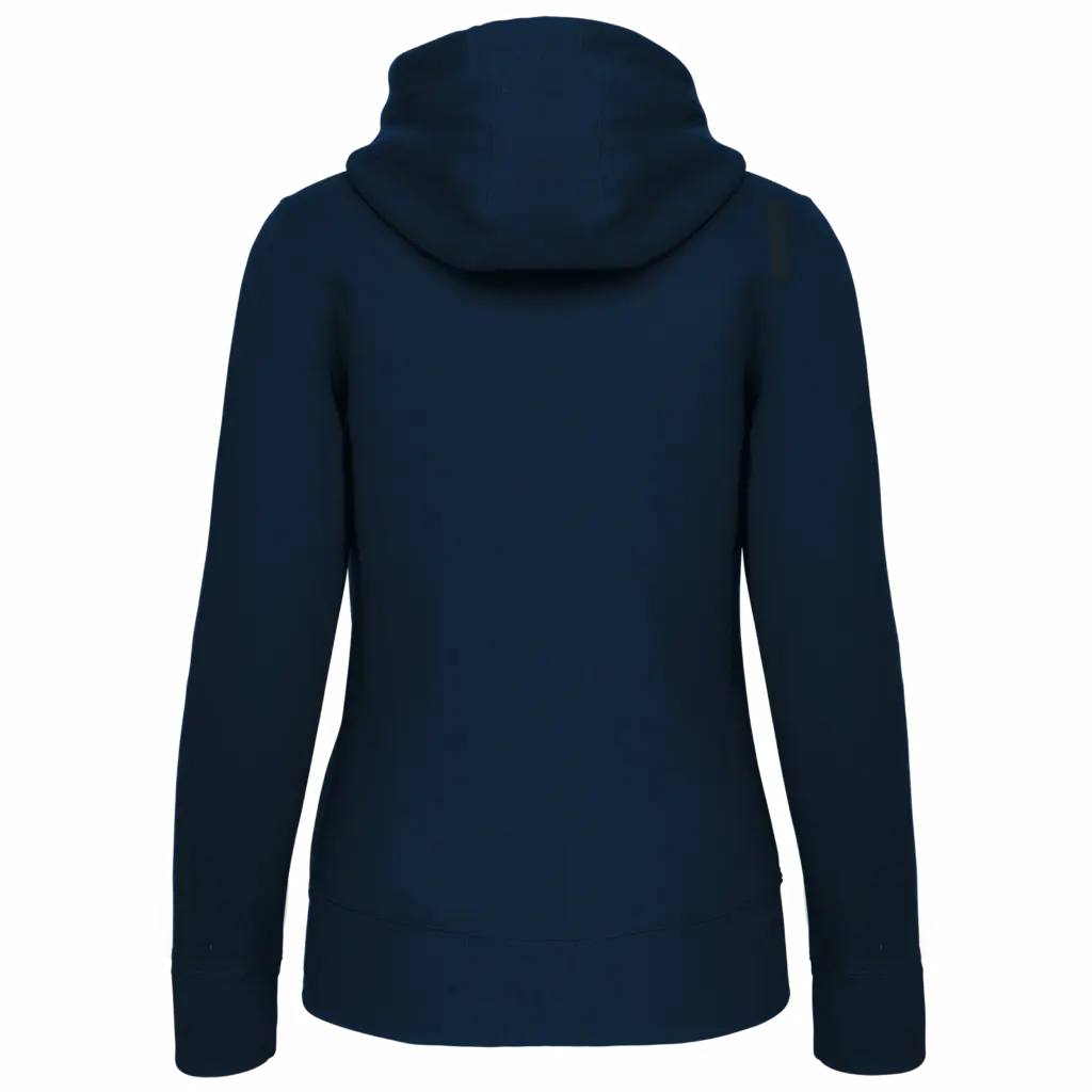 PS_K464-B_NAVY - Hidalgo Damessweater met rits en capuchon, navy — productfoto 25