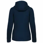 PS_K464-B_NAVY - Hidalgo Damessweater met rits en capuchon, navy — productfoto 25