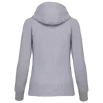 PS_K464-B_OXFORDGREY - Hidalgo Damessweater met rits en capuchon, oxford grey — productfoto 28