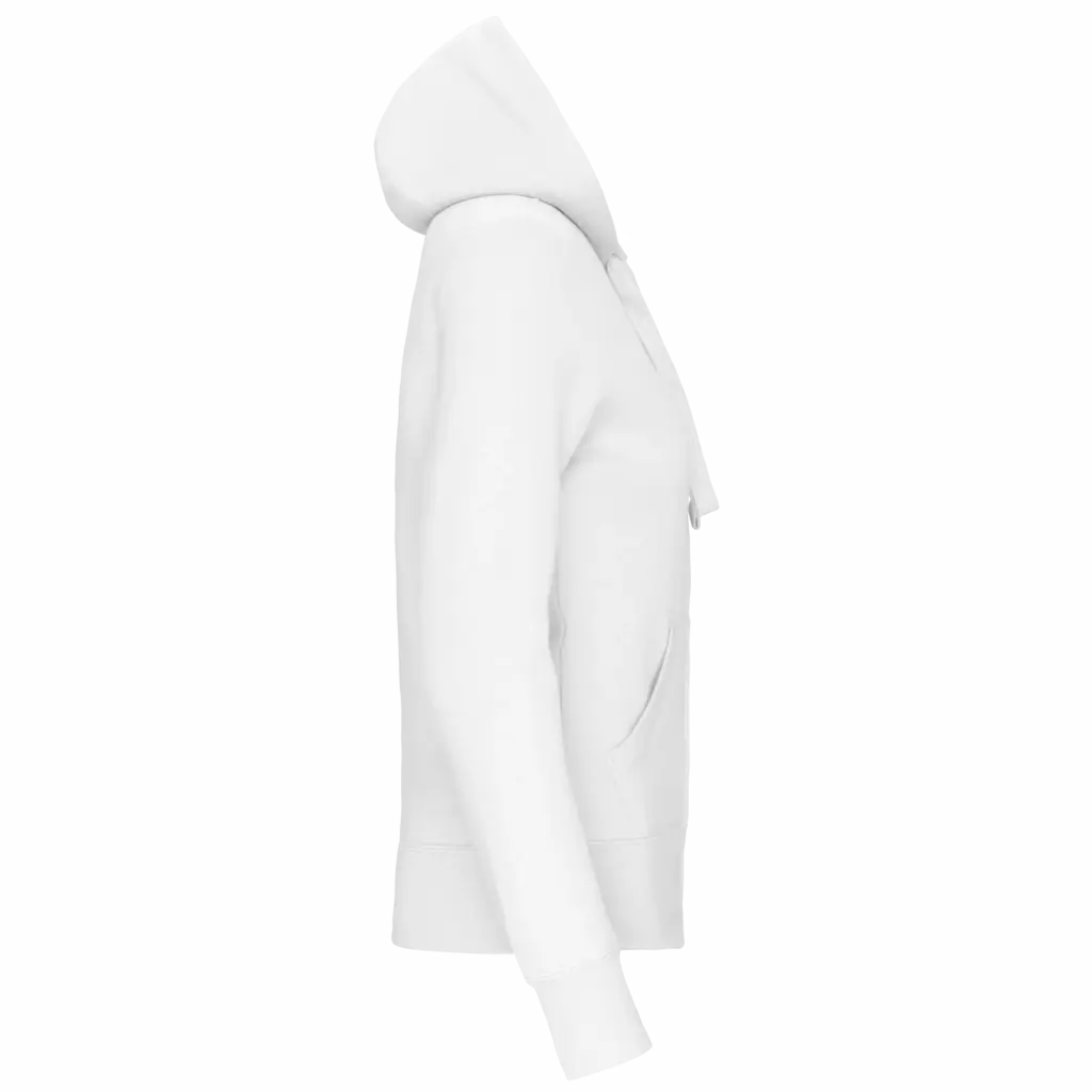 PS_K464-S_WHITE - Hidalgo Damessweater met rits en capuchon, white — productfoto 32
