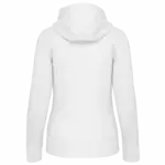 PS_K464-B_WHITE - Hidalgo Damessweater met rits en capuchon, white — productfoto 34