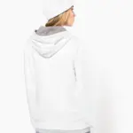 Damessweater met capuchon in contrasterende kleur — productfoto 1