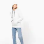 Damessweater met capuchon in contrasterende kleur — productfoto 5