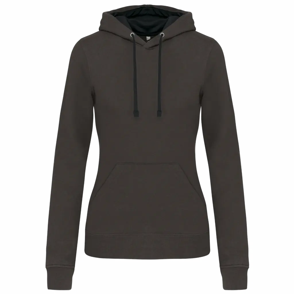 Damessweater met capuchon in contrasterende kleur — productfoto 18